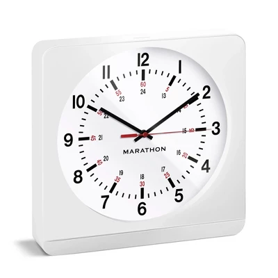 Marathon Large 12" Analog Elegant & Classic Wall Clock With Auto Nightlight & Silent Sweep 9 Marathon Large 12" Analog Elegant & Classic Wall Clock With Auto Nightlight & Silent Sweep - Image 9