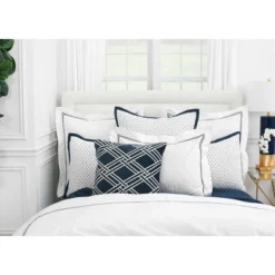 EY Essentials Mavis Ink Embroidered Velvet Throw Pillow -Home Improvement Store GUEST eb015f06 cedd 4583 a45a be9d54e1d34d