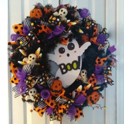 Northlight 24" Black Colorado Spruce Artificial Halloween Wreath, 24-Inch, Unlit -Home Improvement Store GUEST eb2e5b1f 77f9 4518 9652 f7b357eb43ad