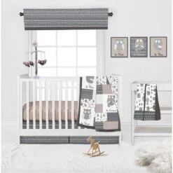 Bacati - Owls Grey/Beige Neutral Cotton Throw Pillow -Home Improvement Store GUEST ec272510 b6b0 4913 acae d425319ca043