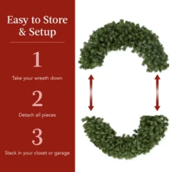 Best Choice Products 48in Artificial Pre-Lit Fir Christmas Wreath Decor W/ Red Bow, 250 LED Lights, 714 Tips, Plug-In -Home Improvement Store GUEST ee202478 405d 4d0f a1b8 b8b2d119819f