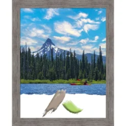 Amanti Art Pinstripe Plank Grey Narrow Picture Frame -Home Improvement Store GUEST ee682b51 e119 40e6 83bb 09151ef983d4