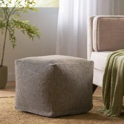 Camrose Contemporary Fabric Pouf - Christopher Knight Home -Home Improvement Store GUEST f17a47b1 fe4f 4846 909e b800faa83502
