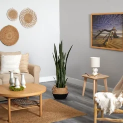 Nearly Natural 46-in Sansevieria Artificial Plant In Boho Chic Handmade Cotton & Jute White Woven Planter -Home Improvement Store GUEST f34ffa6f 1475 4d51 9db8 85087846e989