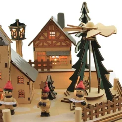 Christmas Led Windmill Village - One Lit Village Figurine 11.5 Inches - Christmas Church Carolers - 134127 - Wood - Beige -Home Improvement Store GUEST f387a273 9893 4b85 a3e1 bf9cfb3fa8eb