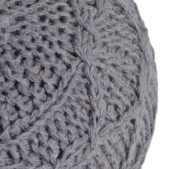 Mccardell Handcrafted Boho Fabric Pouf Charcoal - Christopher Knight Home -Home Improvement Store GUEST f3f3c397 c527 4d5a 9b99 632f1aafaac4