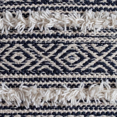 Ouray Pouf Blue/Ivory - Anji Mountain 4 Ouray Pouf Blue/Ivory - Anji Mountain - Image 4