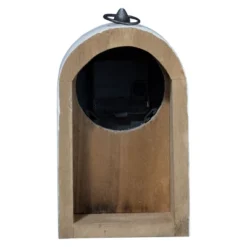 Rustic White Wood Battery Operated Table Clock - Foreside Home & Garden -Home Improvement Store GUEST f7a076e8 2ee2 407e bcbf e3a88b69a056