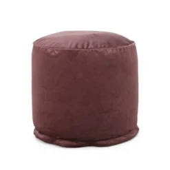 Gwinnett Modern Velveteen Cylinder Pouf - Christopher Knight Home -Home Improvement Store GUEST f84f26d9 3e36 4106 896a a0387caac192