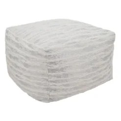 Saro Lifestyle Floor Pouf With Foil Print Faux Fur Design 17 Saro Lifestyle Floor Pouf With Foil Print Faux Fur Design -Home Improvement Store GUEST f9bf3478 10d6 46ff 9ae7 a87e0033d30c