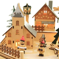 Christmas Led Windmill Village - One Lit Village Figurine 11.5 Inches - Christmas Church Carolers - 134127 - Wood - Beige -Home Improvement Store GUEST fa9f582b 8993 497d b721 56dd6e26ec3d