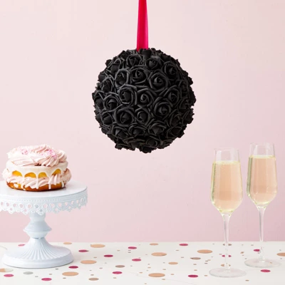 Bright Creations 200 Pack Black Roses Artificial Flowers For Decoration, Small Flower Heads For Arts And Crafts, Stemless Arrangements, 3" 1 Bright Creations 200 Pack Black Roses Artificial Flowers For Decoration, Small Flower Heads For Arts And Crafts, Stemless Arrangements, 3"