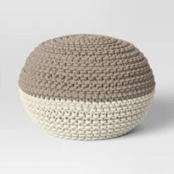 Cloverly Chunky Knit Pouf - Threshold™ -Home Improvement Store GUEST fb49b17f db39 4956 a41c 9ae43383d562
