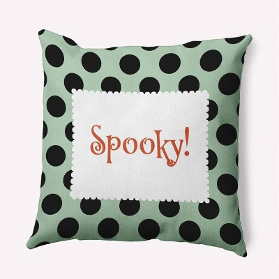 16"x16" Halloween 'Spooky' Dots Square Throw Pillow - E By Design 7 16"x16" Halloween 'Spooky' Dots Square Throw Pillow - E By Design - Image 7